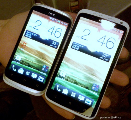 HTC Desire X и One X - вид спереди