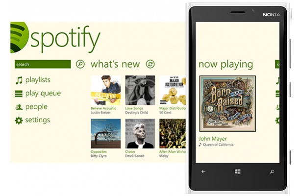 Spotify для Windows Phone 8