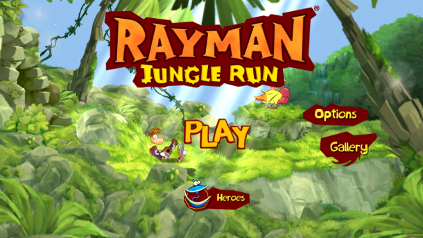 Rayman Jungle Run меню