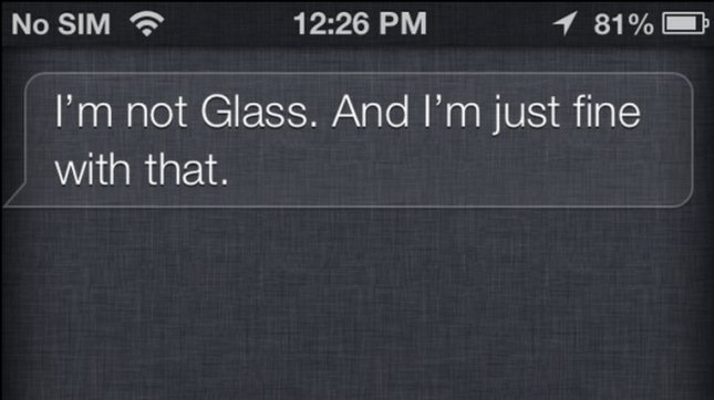 Siri vs Glass