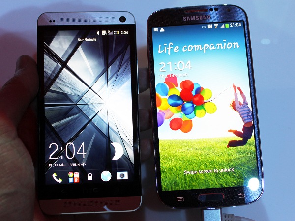 samsung galaxy s4 vs htc one