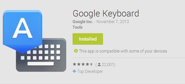 google keyboard