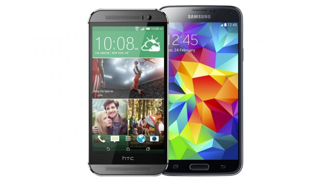 Samsung Galaxy S5 и HTC One (M8)