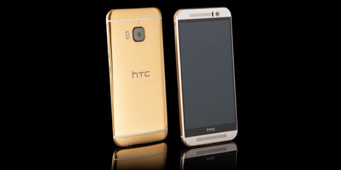 HTC One M9 получил золотой корпус